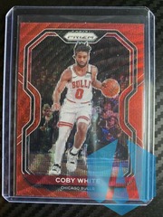 2020-21 Panini Prizm #3 Coby White Ruby Red Wave Prizm - Chicago Bulls